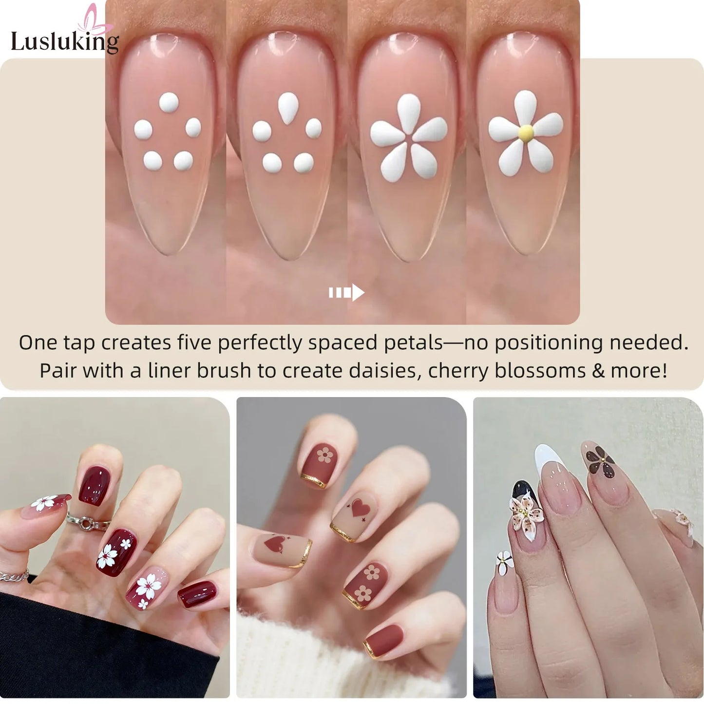 Easy Petal Nail Art Maker