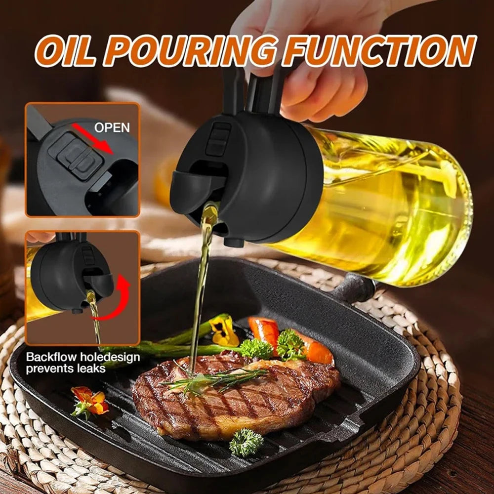 QuickPour Portable Oil Sprayer Bottle