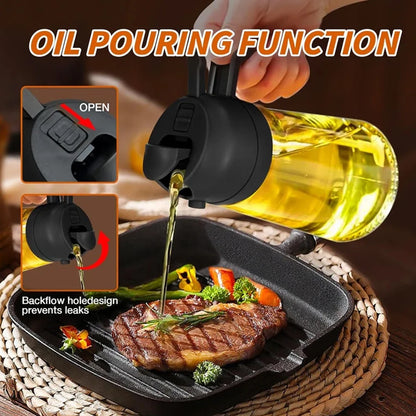 QuickPour Portable Oil Sprayer Bottle
